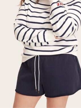 Parke x target Navy Athletic Drawstring Shorts mid rise NWT